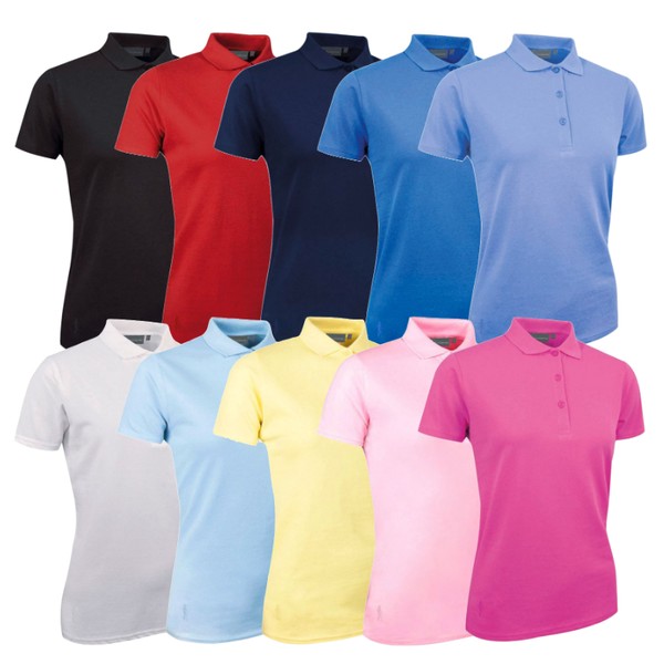 Glenmuir Ladies Sophie Shaped Fit Cotton Golf Polo 